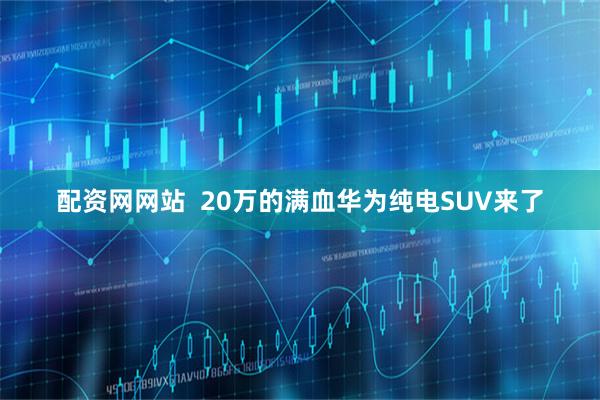 配资网网站  20万的满血华为纯电SUV来了