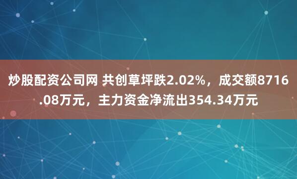 炒股配资公司网 共创草坪跌2.02%，成交额8716.08万元，主力资金净流出354.34万元